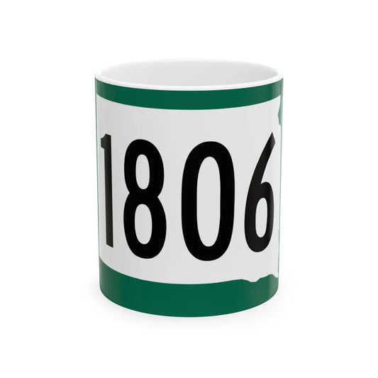 SD 1806 (South Dakota) (Road Sign) White Coffee Mug 11oz - Go Mug Yourself