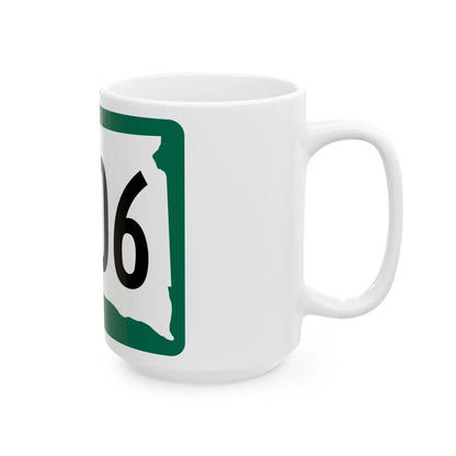 SD 1806 (South Dakota) (Road Sign) White Coffee Mug - Go Mug Yourself