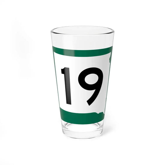 SD 19 (South Dakota) (Road Sign) Pint Glass 16oz 16oz - Go Mug Yourself