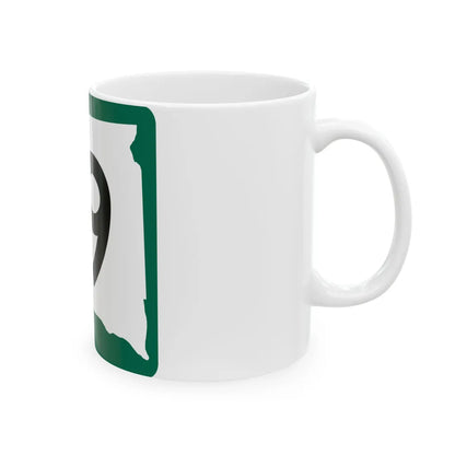 SD 19 (South Dakota) (Road Sign) White Coffee Mug - Go Mug Yourself