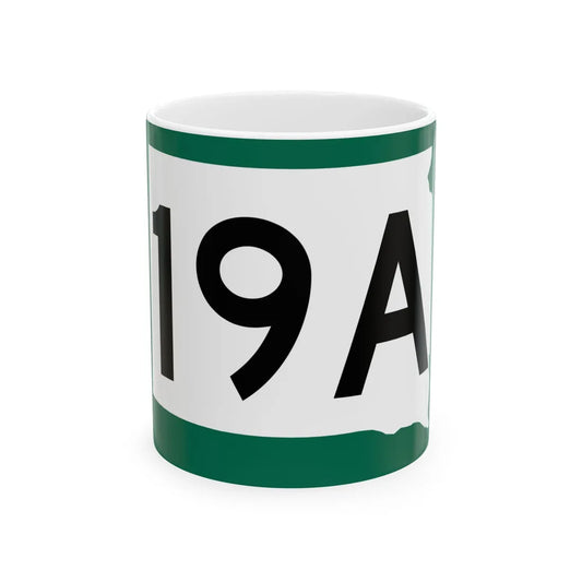 SD 19A (South Dakota) (Road Sign) White Coffee Mug 11oz - Go Mug Yourself