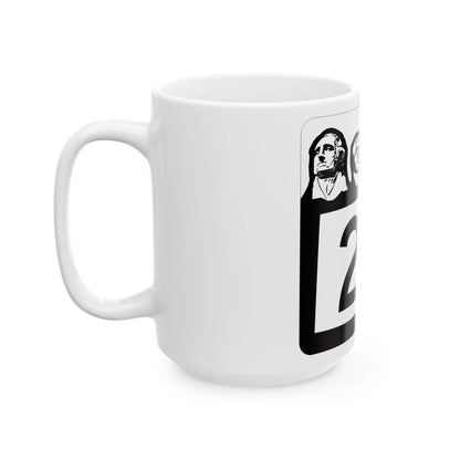 SD 20 1960 (South Dakota) (Road Sign) White Coffee Mug - Go Mug Yourself