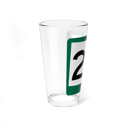 SD 20 (South Dakota) (Road Sign) Pint Glass 16oz - Go Mug Yourself