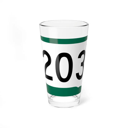 SD 203 (South Dakota) (Road Sign) Pint Glass 16oz 16oz - Go Mug Yourself