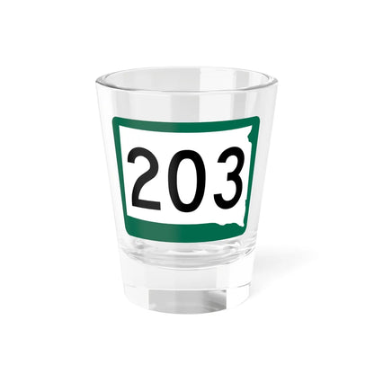 SD 203 (South Dakota) (Road Sign) Shot Glass 1.5oz 1.5oz - Go Mug Yourself