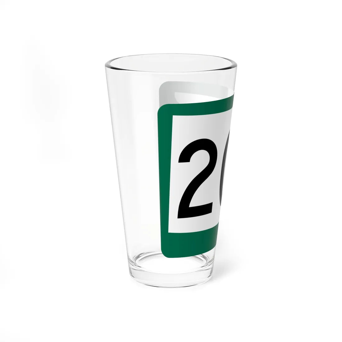 SD 204 (South Dakota) (Road Sign) Pint Glass 16oz - Go Mug Yourself