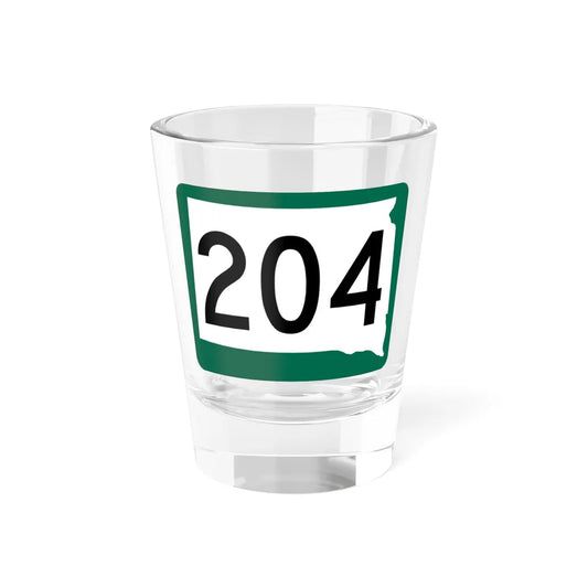 SD 204 (South Dakota) (Road Sign) Shot Glass 1.5oz 1.5oz - Go Mug Yourself