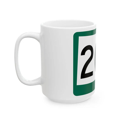 SD 204 (South Dakota) (Road Sign) White Coffee Mug - Go Mug Yourself