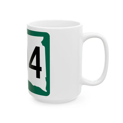SD 204 (South Dakota) (Road Sign) White Coffee Mug - Go Mug Yourself