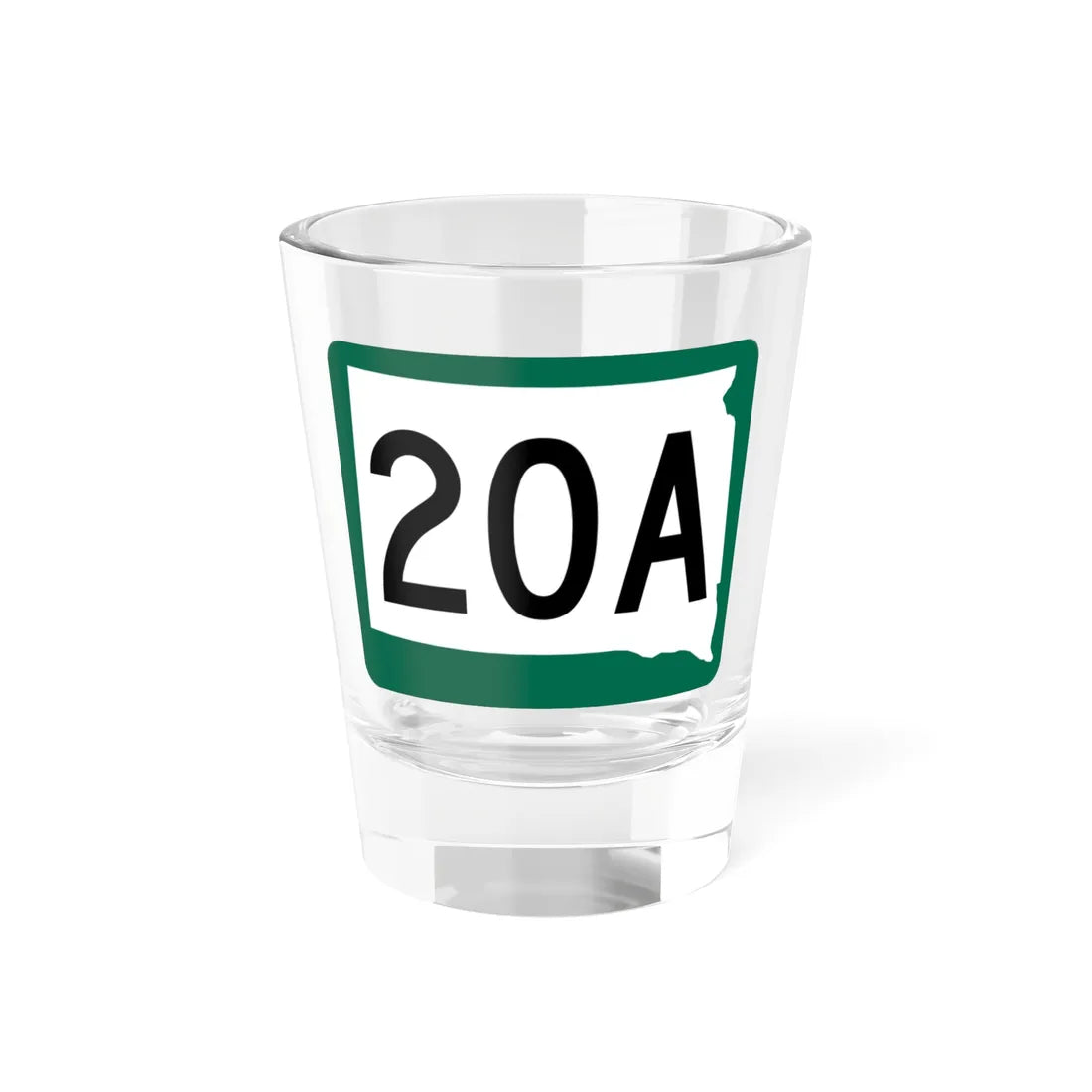 SD 20A (South Dakota) (Road Sign) Shot Glass 1.5oz 1.5oz - Go Mug Yourself