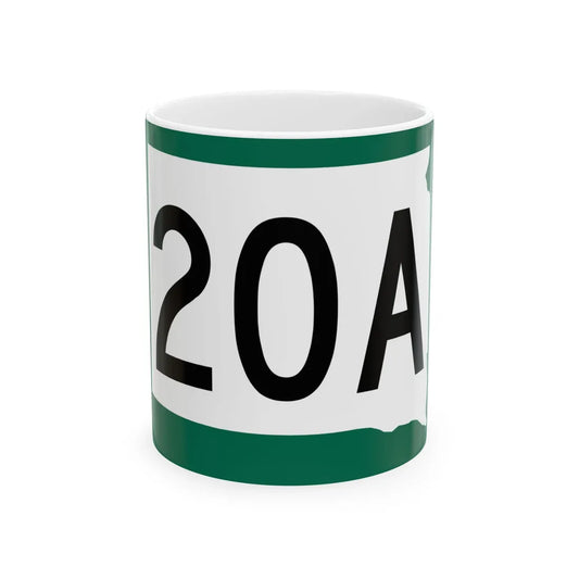 SD 20A (South Dakota) (Road Sign) White Coffee Mug 11oz - Go Mug Yourself