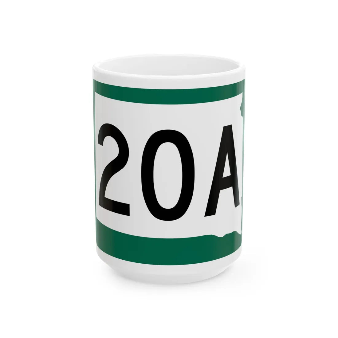 SD 20A (South Dakota) (Road Sign) White Coffee Mug 15oz - Go Mug Yourself