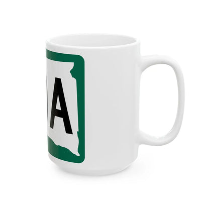 SD 20A (South Dakota) (Road Sign) White Coffee Mug - Go Mug Yourself