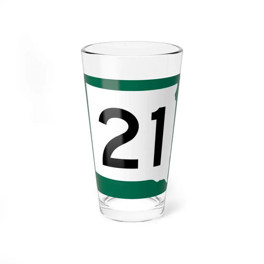 SD 21 (South Dakota) (Road Sign) Pint Glass 16oz 16oz - Go Mug Yourself