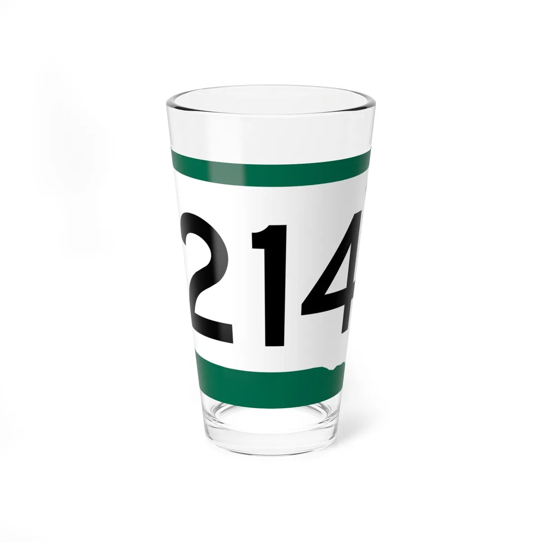 SD 214 (South Dakota) (Road Sign) Pint Glass 16oz 16oz - Go Mug Yourself