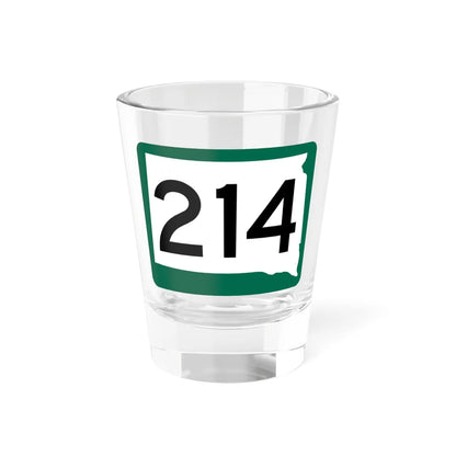 SD 214 (South Dakota) (Road Sign) Shot Glass 1.5oz 1.5oz - Go Mug Yourself