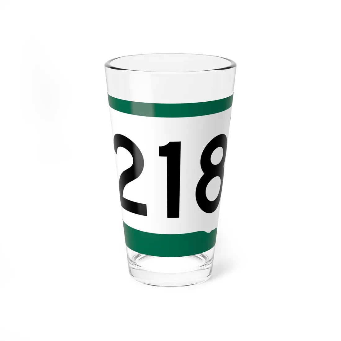 SD 218 (South Dakota) (Road Sign) Pint Glass 16oz 16oz - Go Mug Yourself