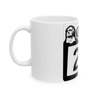 SD 22 1960 (South Dakota) (Road Sign) White Coffee Mug - Go Mug Yourself