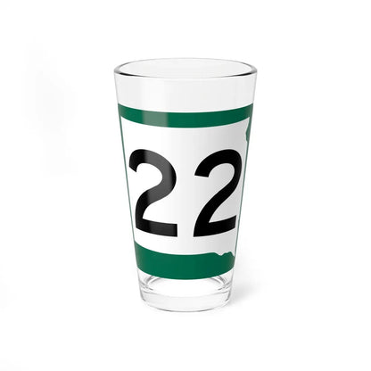 SD 22 (South Dakota) (Road Sign) Pint Glass 16oz 16oz - Go Mug Yourself