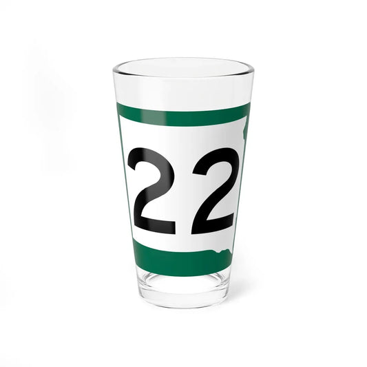 SD 22 (South Dakota) (Road Sign) Pint Glass 16oz 16oz - Go Mug Yourself