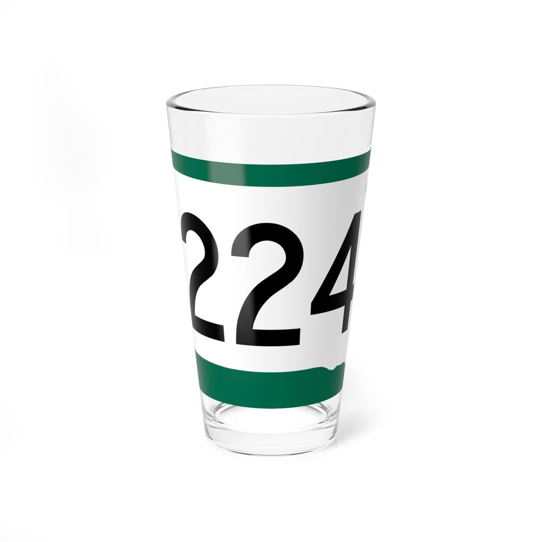 SD 224 (South Dakota) (Road Sign) Pint Glass 16oz 16oz - Go Mug Yourself
