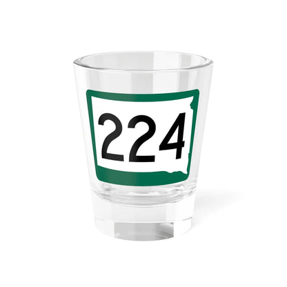 SD 224 (South Dakota) (Road Sign) Shot Glass 1.5oz 1.5oz - Go Mug Yourself
