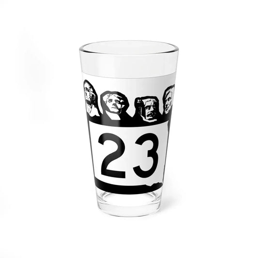 SD 23 1960 (South Dakota) (Road Sign) Pint Glass 16oz 16oz - Go Mug Yourself
