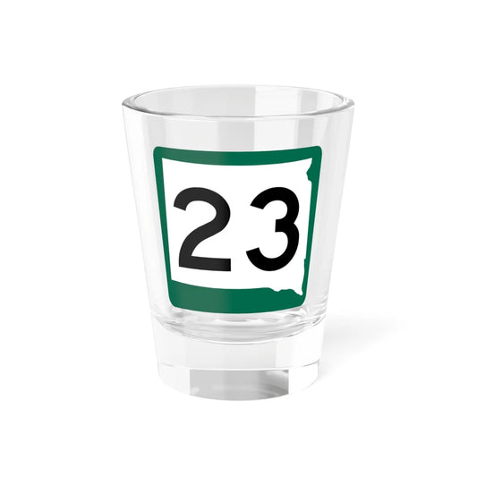 SD 23 (South Dakota) (Road Sign) Shot Glass 1.5oz 1.5oz - Go Mug Yourself