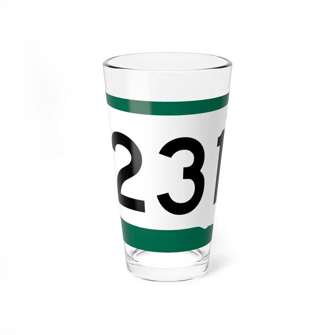 SD 231 (South Dakota) (Road Sign) Pint Glass 16oz 16oz - Go Mug Yourself