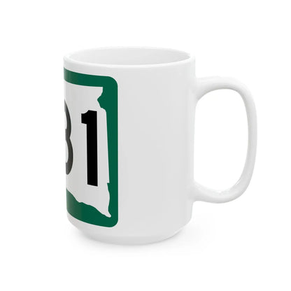 SD 231 (South Dakota) (Road Sign) White Coffee Mug - Go Mug Yourself