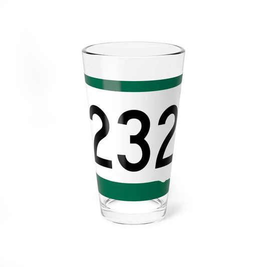 SD 232 (South Dakota) (Road Sign) Pint Glass 16oz 16oz - Go Mug Yourself