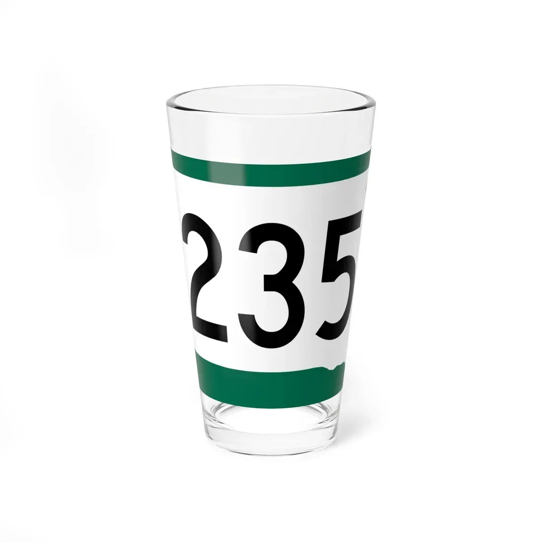 SD 235 (South Dakota) (Road Sign) Pint Glass 16oz 16oz - Go Mug Yourself