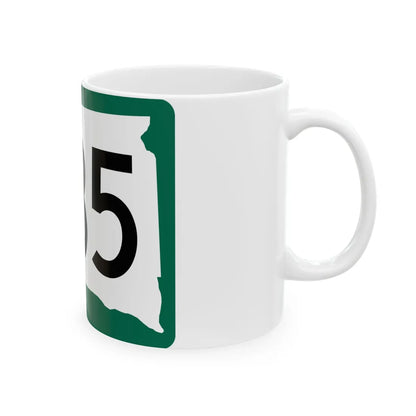 SD 235 (South Dakota) (Road Sign) White Coffee Mug - Go Mug Yourself