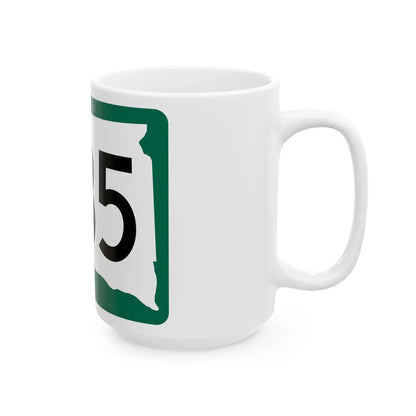 SD 235 (South Dakota) (Road Sign) White Coffee Mug - Go Mug Yourself