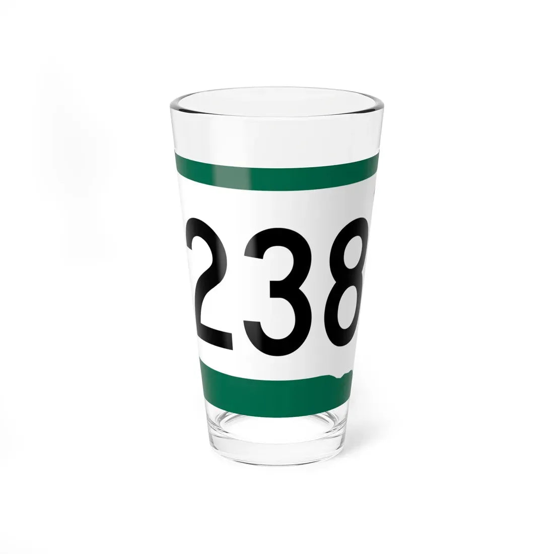 SD 238 (South Dakota) (Road Sign) Pint Glass 16oz 16oz - Go Mug Yourself