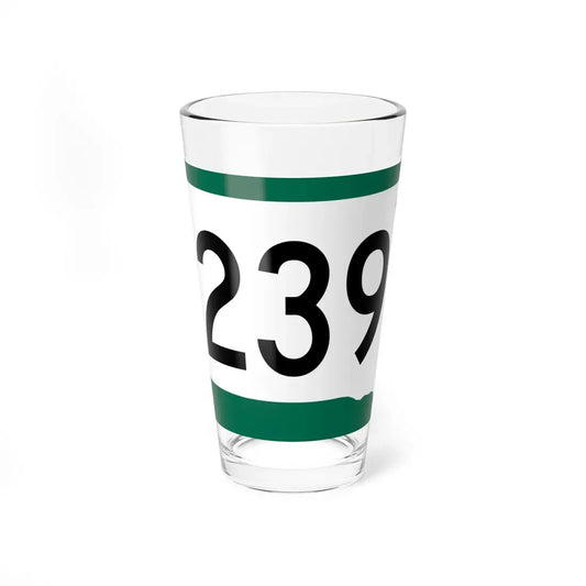 SD 239 (South Dakota) (Road Sign) Pint Glass 16oz 16oz - Go Mug Yourself