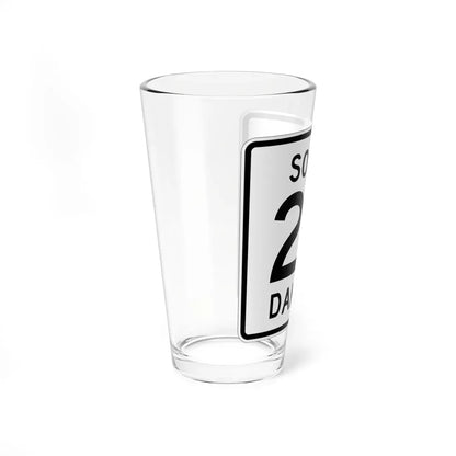 SD 24 1950 (South Dakota) (Road Sign) Pint Glass 16oz - Go Mug Yourself