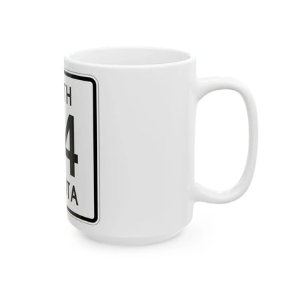 SD 24 1950 (South Dakota) (Road Sign) White Coffee Mug - Go Mug Yourself