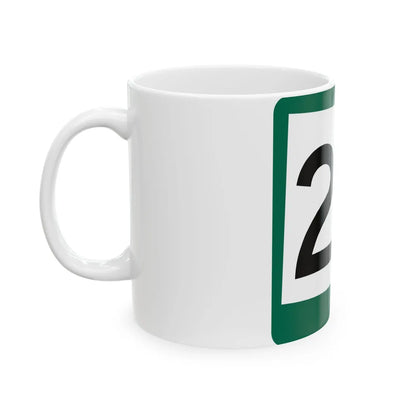 SD 24 (South Dakota) (Road Sign) White Coffee Mug - Go Mug Yourself