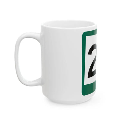 SD 24 (South Dakota) (Road Sign) White Coffee Mug - Go Mug Yourself