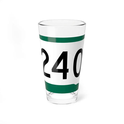 SD 240 (South Dakota) (Road Sign) Pint Glass 16oz 16oz - Go Mug Yourself