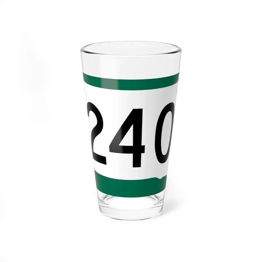 SD 240 (South Dakota) (Road Sign) Pint Glass 16oz 16oz - Go Mug Yourself