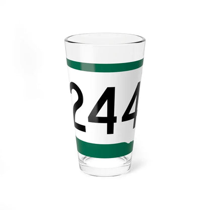 SD 244 (South Dakota) (Road Sign) Pint Glass 16oz 16oz - Go Mug Yourself