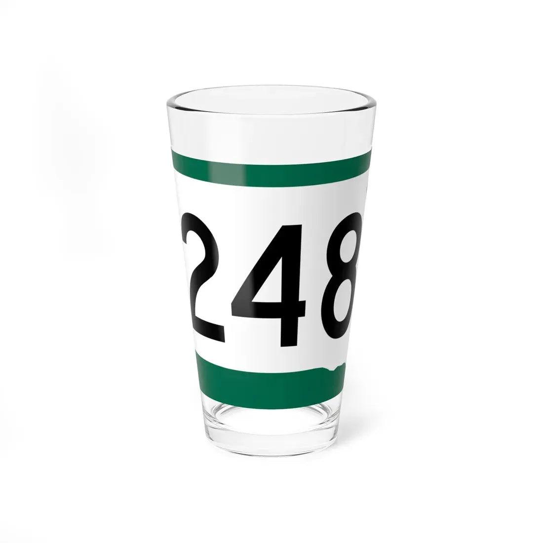 SD 248 (South Dakota) (Road Sign) Pint Glass 16oz 16oz - Go Mug Yourself