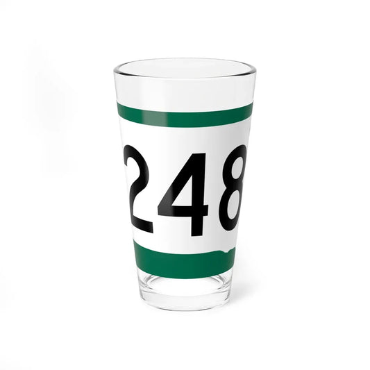SD 248 (South Dakota) (Road Sign) Pint Glass 16oz 16oz - Go Mug Yourself