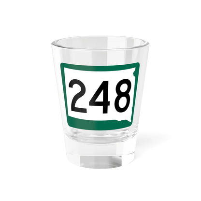 SD 248 (South Dakota) (Road Sign) Shot Glass 1.5oz 1.5oz - Go Mug Yourself