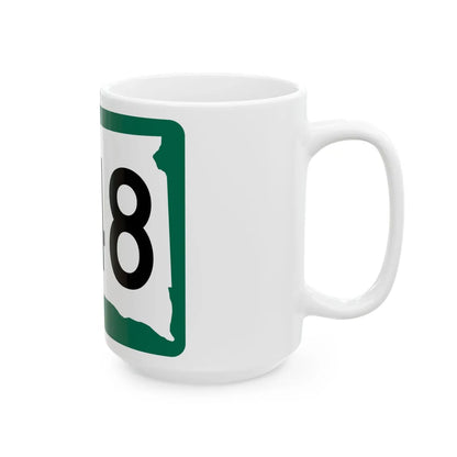 SD 248 (South Dakota) (Road Sign) White Coffee Mug - Go Mug Yourself