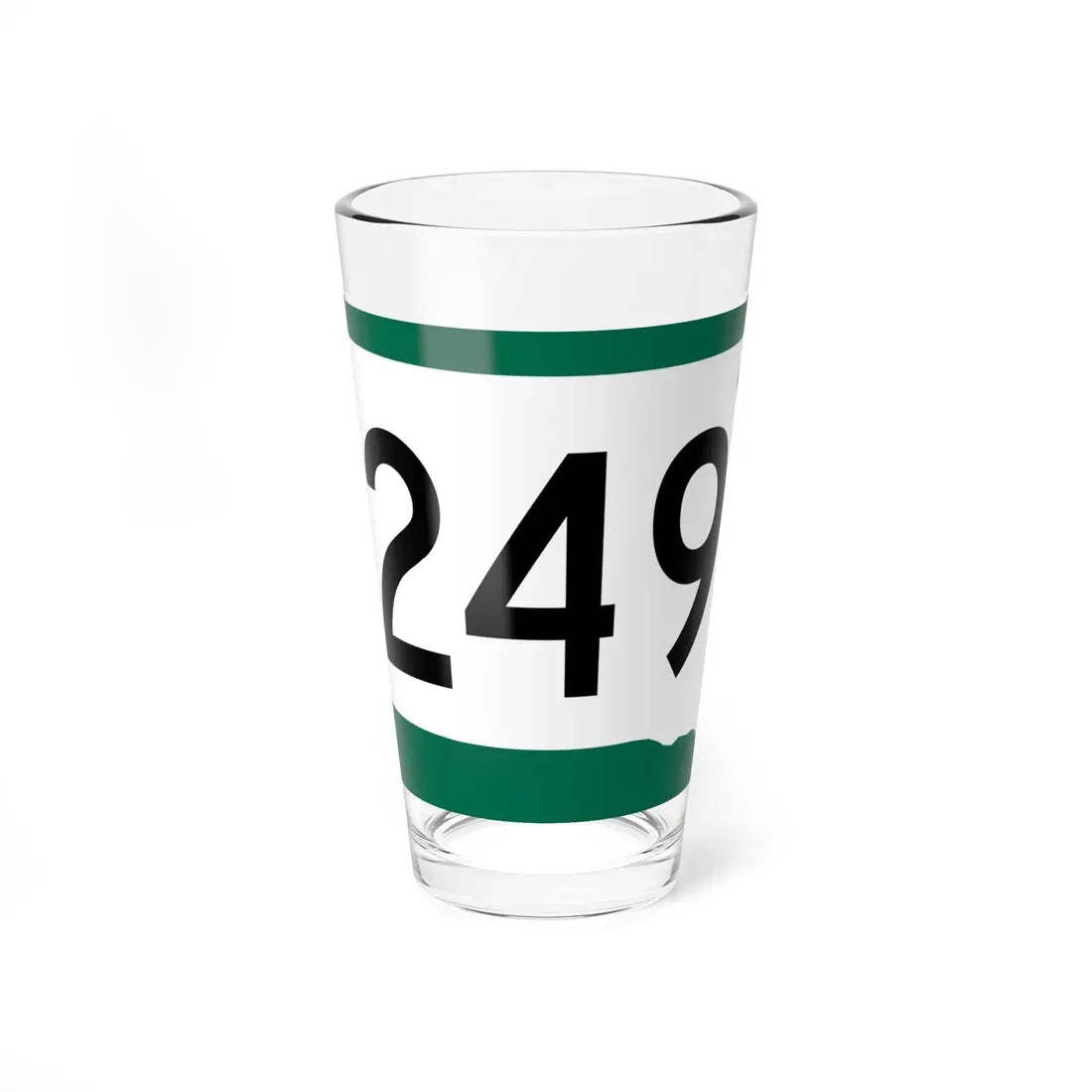 SD 249 (South Dakota) (Road Sign) Pint Glass 16oz 16oz - Go Mug Yourself