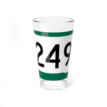 SD 249 (South Dakota) (Road Sign) Pint Glass 16oz 16oz - Go Mug Yourself