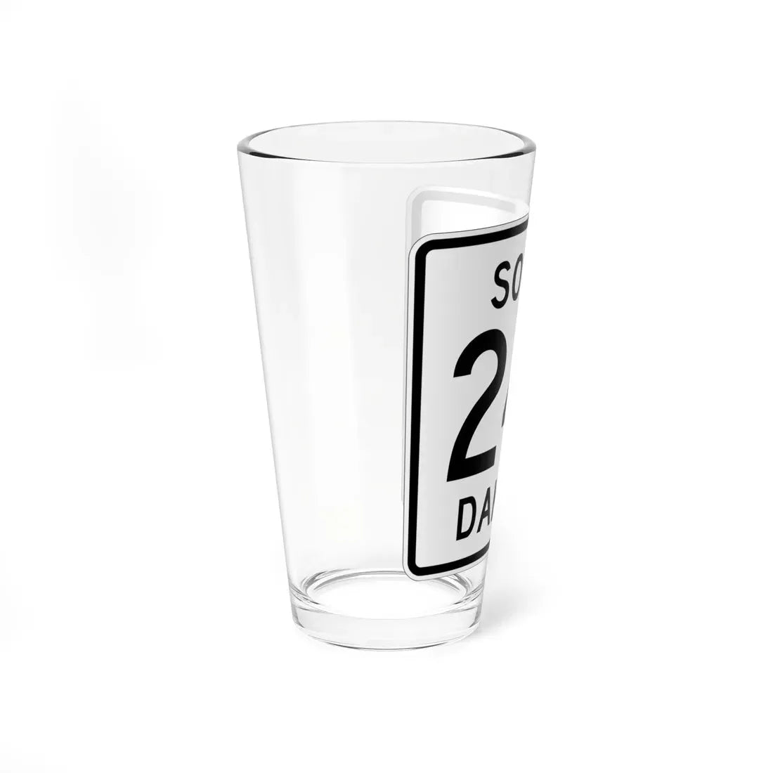 SD 24A 1950 (South Dakota) (Road Sign) Pint Glass 16oz - Go Mug Yourself